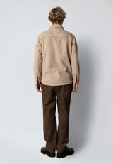 Fat Moose ACE BOUCLE OVERSHIRT Overshirts Vetiver