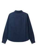 Fat Moose ARVID COTTON OVERSHIRT Overshirts Navy