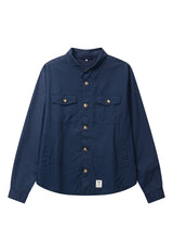 Fat Moose ARVID COTTON OVERSHIRT Overshirts Navy