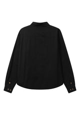 Fat Moose ARVID COTTON OVERSHIRT Overshirts Sort