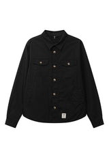Fat Moose ARVID COTTON OVERSHIRT Overshirts Sort