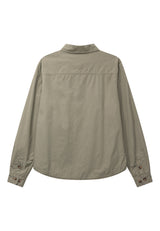 Fat Moose ARVID COTTON OVERSHIRT Overshirts Støvet Grøn