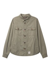 Fat Moose ARVID COTTON OVERSHIRT Overshirts Støvet Grøn