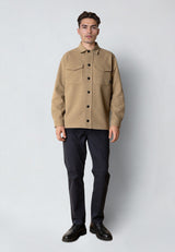 Clean Cut Copenhagen AYDEN OVERSHIRT Overshirts Brindle beige melange