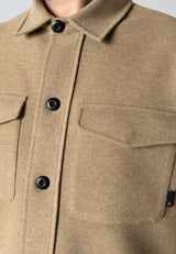 Clean Cut Copenhagen AYDEN OVERSHIRT Overshirts Brindle beige melange