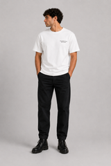 Fat Moose Adventure organic t-shirt T-shirts S/S Råhvid