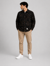 Fat Moose Aztec overshirt Overshirts Navy