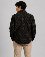 Fat Moose Aztec overshirt Overshirts Navy