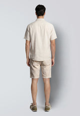Clean Cut Copenhagen BARCELONA LINEN SHORTS Shorts Light beige