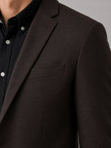 Clean Cut Copenhagen BRENDON JERSEY BLAZER Blazere Dark Brown