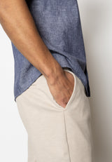 Clean Cut Copenhagen BRENDON JERSEY SHORTS Shorts Ecru