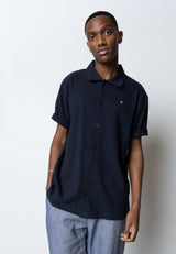 Clean Cut Copenhagen CALTON S/S SHIRT Skjorte S/S Mørk Navy