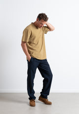 Clean Cut Copenhagen CALTON T-SHIRT T-shirts S/S Dark Khaki
