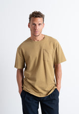 Clean Cut Copenhagen CALTON T-SHIRT T-shirts S/S Dark Khaki