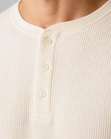 Clean Cut Copenhagen CAL 'GRANDAD' T-SHIRT T-shirts L/S Ecru Melange