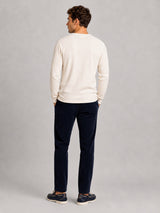 Clean Cut Copenhagen CAL 'GRANDAD' T-SHIRT T-shirts L/S Ecru Melange