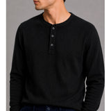 Clean Cut Copenhagen CAL 'GRANDAD' T-SHIRT T-shirts L/S Sort