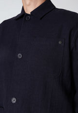 Clean Cut Copenhagen CHESTER COTTON/LINEN JACKET Jakker Navy