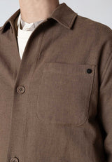 Clean Cut Copenhagen CHESTER COTTON/LINEN JACKET Jakker Shitake