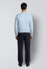 Clean Cut Copenhagen CLAUDE KNITTED JUMPER Strik Light blue melange