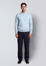 Clean Cut Copenhagen CLAUDE KNITTED JUMPER Strik Light blue melange
