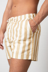 Clean Cut Copenhagen CLEAN CUT SWIM SHORTS Swim shorts Khaki striped