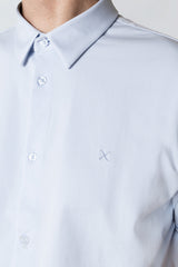 Clean Cut Copenhagen CLEAN FORMAL JERSEY S/S SHIRT Skjorte S/S Lyseblå