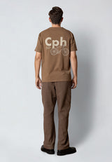 Clean Cut Copenhagen CPH BIKE ORGANIC T-SHIRT T-shirts S/S Shitake