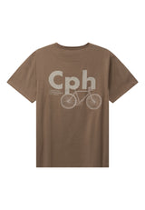 Clean Cut Copenhagen CPH BIKE ORGANIC T-SHIRT T-shirts S/S Shitake