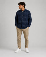 Fat Moose Cabin checked shirt Skjorte L/S Navy