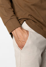 Clean Cut Copenhagen COPENHAGEN BRENDON JERSEY PANTS Bukser Ecru