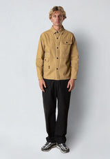 Fat Moose DERECK CANVAS OVERSHIRT Overshirts Dark Khaki