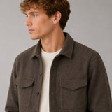 Clean Cut Copenhagen Ditlev overshirt Overshirts Dark Brown