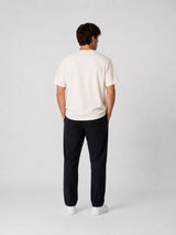 Clean Cut Copenhagen ENZO 'GRANDAD' T-SHIRT T-shirts S/S Ecru Melange