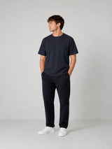 Clean Cut Copenhagen ENZO 'GRANDAD' T-SHIRT T-shirts S/S Mørk Navy