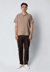 Clean Cut Copenhagen ERICO S/S SHIRT Skjorte S/S Shitake