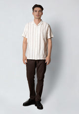 Clean Cut Copenhagen EVALD S/S SHIRT Skjorte S/S Ecru