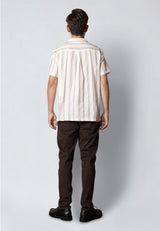 Clean Cut Copenhagen EVALD S/S SHIRT Skjorte S/S Ecru