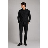Clean Cut Copenhagen Emil stretch shirt Skjorte L/S Sort