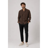 Clean Cut Copenhagen Eske Corduroy Shirt Skjorte L/S Dark Brown