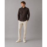 Clean Cut Copenhagen Eske Oxford Shirt Skjorte L/S Dark Brown