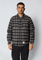 Fat Moose HOLGER PADDED OVERSHIRT Overshirts Ecru/Black Check