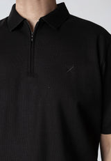 Clean Cut Copenhagen JOSS ZIP POLO Polos Sort