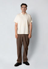 Clean Cut Copenhagen JOSS ZIP POLO Polos Ecru