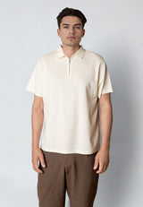 Clean Cut Copenhagen JOSS ZIP POLO Polos Ecru