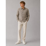 Clean Cut Copenhagen Julius checked overshirt Overshirts Ecru