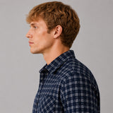 Clean Cut Copenhagen Julius checked overshirt Overshirts Navy