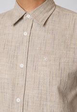 Clean Cut Copenhagen KELVIN STRIPED SHIRT Skjorte L/S Chinchilla/Navy