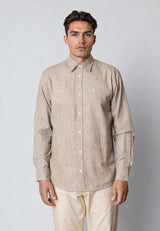 Clean Cut Copenhagen KELVIN STRIPED SHIRT Skjorte L/S Chinchilla/Navy