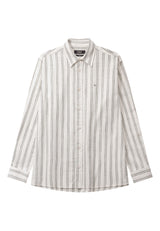 Clean Cut Copenhagen KELVIN STRIPED SHIRT Skjorte L/S Desert sage/Black